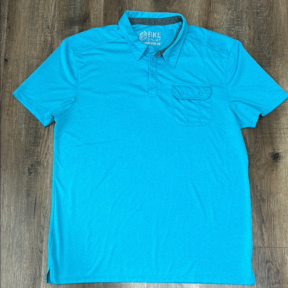 BKE Men's Blue Polo Shirt